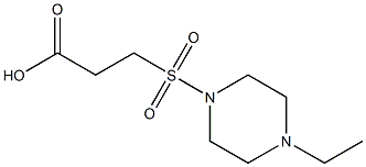 3-[(4-ethylpiperazine-1-)sulfonyl]propanoic acid Struktur