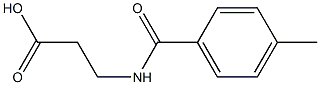 3-[(4-methylbenzoyl)amino]propanoic acid Struktur