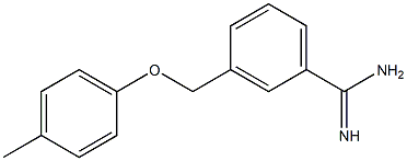 3-[(4-methylphenoxy)methyl]benzenecarboximidamide Struktur