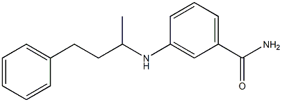 3-[(4-phenylbutan-2-yl)amino]benzamide Struktur