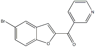 3-[(5-bromo-1-benzofuran-2-yl)carbonyl]pyridine Struktur