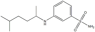 3-[(5-methylhexan-2-yl)amino]benzene-1-sulfonamide Struktur