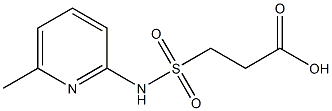 3-[(6-methylpyridin-2-yl)sulfamoyl]propanoic acid Struktur