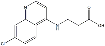 3-[(7-chloroquinolin-4-yl)amino]propanoic acid Struktur