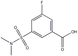 3-[(dimethylamino)sulfonyl]-5-fluorobenzoic acid Struktur