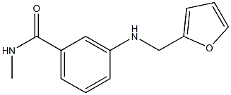 3-[(furan-2-ylmethyl)amino]-N-methylbenzamide Struktur