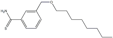 3-[(octyloxy)methyl]benzene-1-carbothioamide Struktur