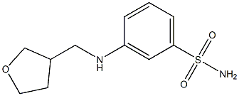 3-[(oxolan-3-ylmethyl)amino]benzene-1-sulfonamide Struktur