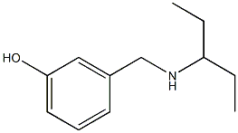 3-[(pentan-3-ylamino)methyl]phenol Struktur