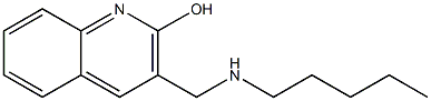 3-[(pentylamino)methyl]quinolin-2-ol Struktur