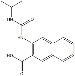 3-[(propan-2-ylcarbamoyl)amino]naphthalene-2-carboxylic acid Struktur