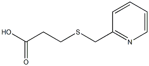 3-[(pyridin-2-ylmethyl)thio]propanoic acid Struktur