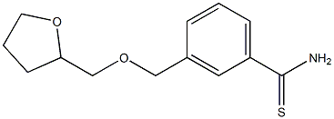 3-[(tetrahydrofuran-2-ylmethoxy)methyl]benzenecarbothioamide Struktur