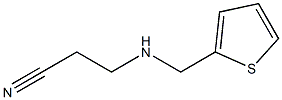 3-[(thiophen-2-ylmethyl)amino]propanenitrile Struktur