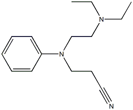 3-[[2-(diethylamino)ethyl](phenyl)amino]propanenitrile Struktur