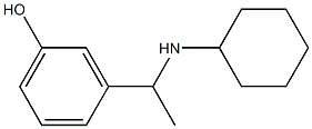 3-[1-(cyclohexylamino)ethyl]phenol Struktur