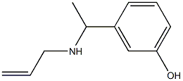 3-[1-(prop-2-en-1-ylamino)ethyl]phenol Struktur