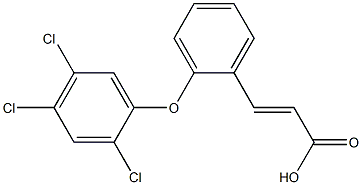 3-[2-(2,4,5-trichlorophenoxy)phenyl]prop-2-enoic acid Struktur