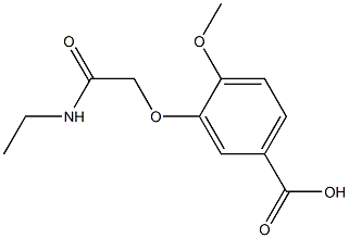 3-[2-(ethylamino)-2-oxoethoxy]-4-methoxybenzoic acid Struktur