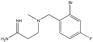 3-{[(2-bromo-4-fluorophenyl)methyl](methyl)amino}propanimidamide Struktur