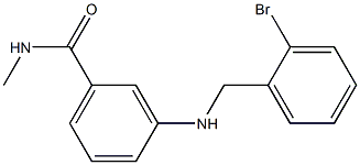 3-{[(2-bromophenyl)methyl]amino}-N-methylbenzamide Struktur