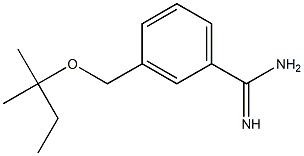 3-{[(2-methylbutan-2-yl)oxy]methyl}benzene-1-carboximidamide Struktur