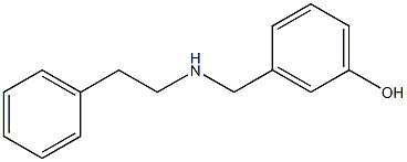 3-{[(2-phenylethyl)amino]methyl}phenol Struktur