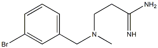 3-{[(3-bromophenyl)methyl](methyl)amino}propanimidamide Struktur