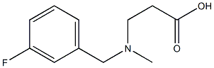 3-{[(3-fluorophenyl)methyl](methyl)amino}propanoic acid Struktur