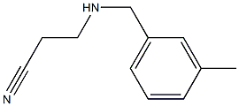 3-{[(3-methylphenyl)methyl]amino}propanenitrile Struktur