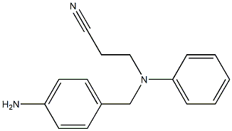 3-{[(4-aminophenyl)methyl](phenyl)amino}propanenitrile Struktur