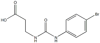 3-{[(4-bromophenyl)carbamoyl]amino}propanoic acid Struktur