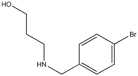 3-{[(4-bromophenyl)methyl]amino}propan-1-ol Struktur