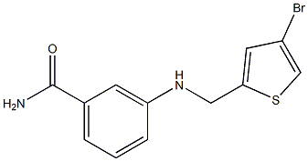 3-{[(4-bromothiophen-2-yl)methyl]amino}benzamide Struktur