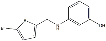 3-{[(5-bromothiophen-2-yl)methyl]amino}phenol Struktur