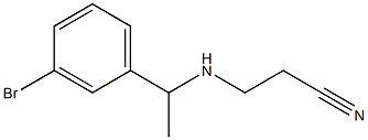 3-{[1-(3-bromophenyl)ethyl]amino}propanenitrile Struktur