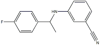 3-{[1-(4-fluorophenyl)ethyl]amino}benzonitrile Struktur