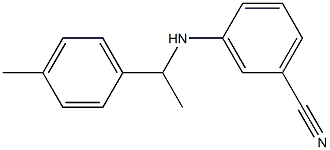 3-{[1-(4-methylphenyl)ethyl]amino}benzonitrile Struktur