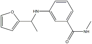 3-{[1-(furan-2-yl)ethyl]amino}-N-methylbenzamide Struktur