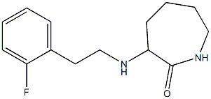 3-{[2-(2-fluorophenyl)ethyl]amino}azepan-2-one Struktur