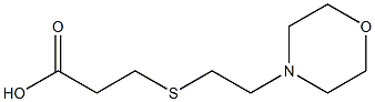 3-{[2-(morpholin-4-yl)ethyl]sulfanyl}propanoic acid Struktur