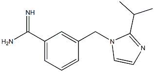 3-{[2-(propan-2-yl)-1H-imidazol-1-yl]methyl}benzene-1-carboximidamide Struktur