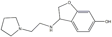 3-{[2-(pyrrolidin-1-yl)ethyl]amino}-2,3-dihydro-1-benzofuran-6-ol Struktur