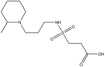 3-{[3-(2-methylpiperidin-1-yl)propyl]sulfamoyl}propanoic acid Struktur