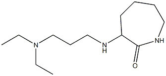 3-{[3-(diethylamino)propyl]amino}azepan-2-one Struktur