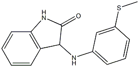 3-{[3-(methylsulfanyl)phenyl]amino}-2,3-dihydro-1H-indol-2-one Struktur