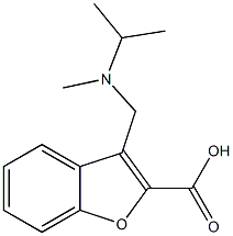 3-{[methyl(propan-2-yl)amino]methyl}-1-benzofuran-2-carboxylic acid Struktur