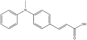 3-{4-[methyl(phenyl)amino]phenyl}prop-2-enoic acid Struktur