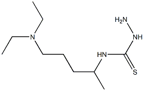 3-amino-1-[5-(diethylamino)pentan-2-yl]thiourea Struktur