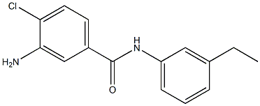 3-amino-4-chloro-N-(3-ethylphenyl)benzamide Struktur